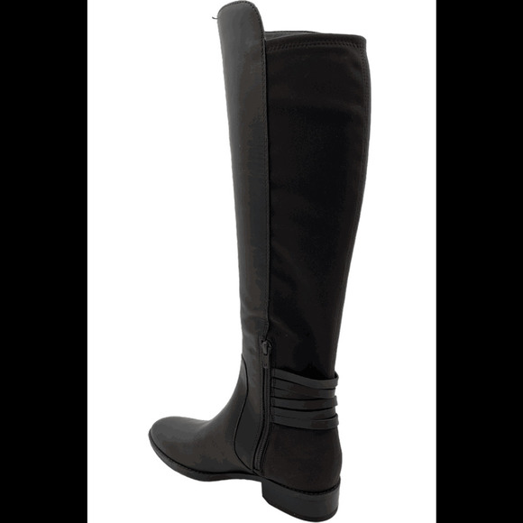 Vince Camuto Medium Calf Leather Tall Shaft Boots Pauletta Gray - Wide - Picture 2 of 3